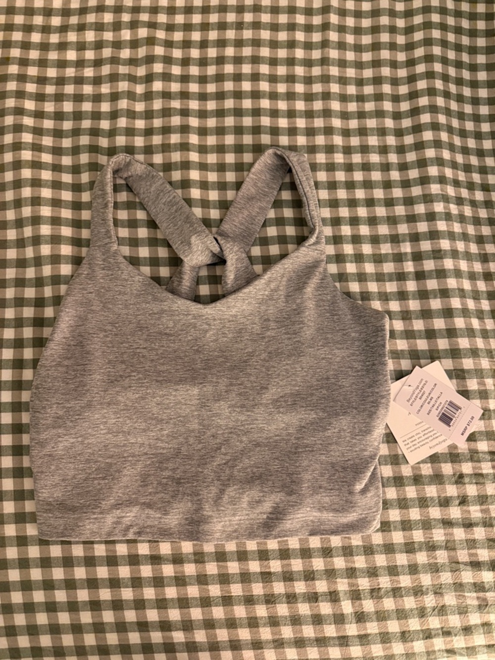 Beyond Yoga Spacedye Twist Through Cropped Tank